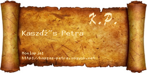 Kaszás Petra névjegykártya